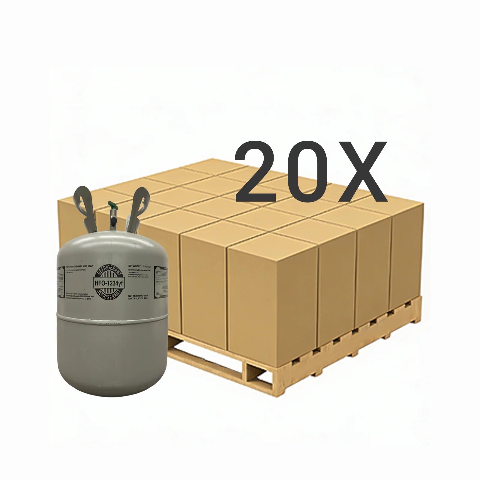 11 LB R1234yf Low-GWP Automotive AC Refrigerant