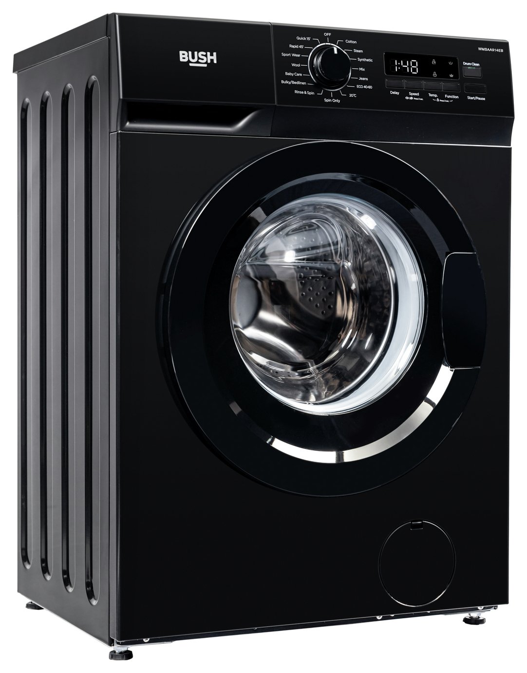 Bush WMSAA914EB 9KG 1400 Spin Washing Machine - Black