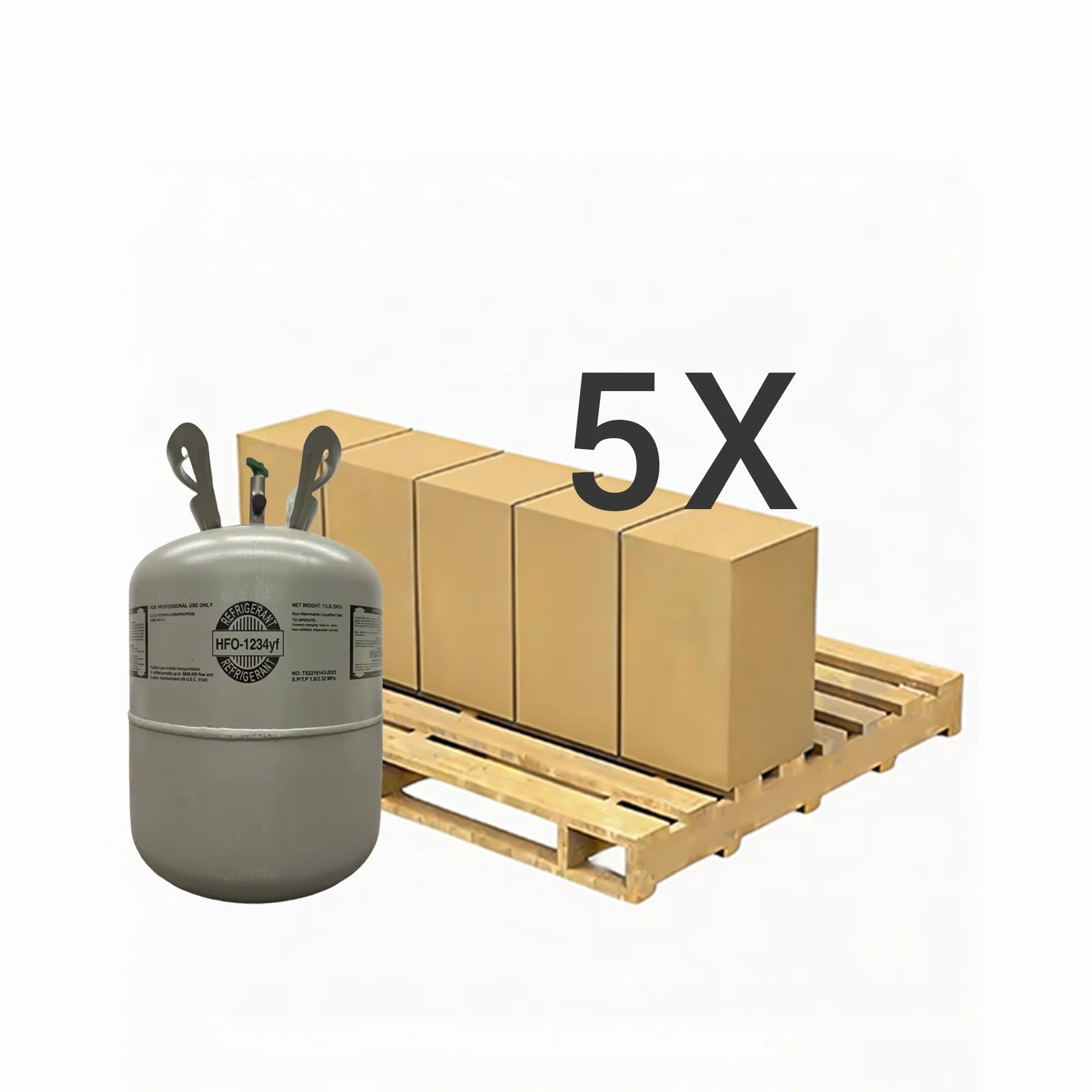11 LB R1234yf Low-GWP Automotive AC Refrigerant