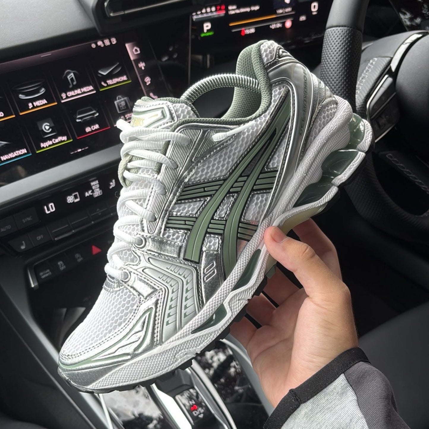 Kayano 14 White Gel Slate Grey