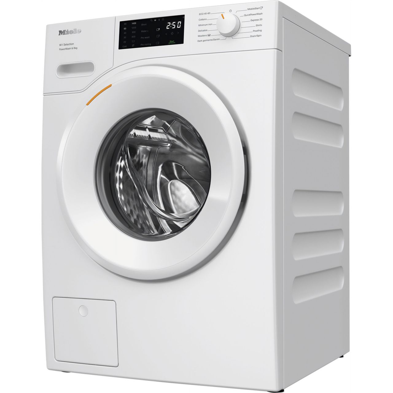 Miele W1 PowerWash WSB363 WCS 8kg WiFi Connected Washing Machine with 1400 rpm - White - A Rated