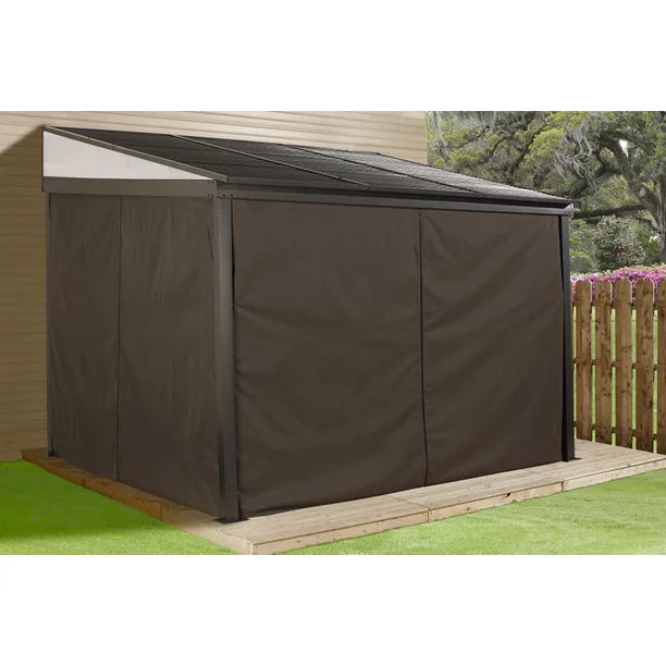 Sojag 10 x 12 ft. Portland No.53 Wall Gazebo Steel Roof