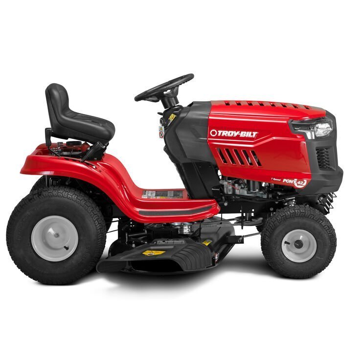 Pony® 42 Riding Lawn Mower twin-blade deck and a 500cc