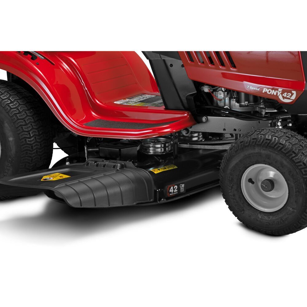 Pony® 42 Riding Lawn Mower twin-blade deck and a 500cc