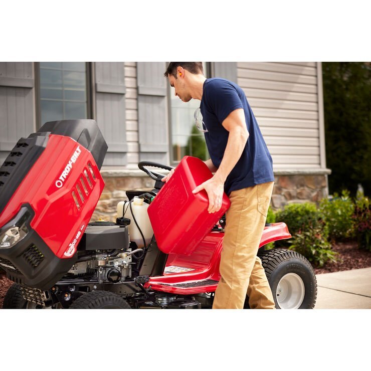 Troy-Bilt Bronco 46″ Gas Riding Lawn Mower with 547cc Engine and AutoDrive Transmission 4.1 stars out of 151 reviews (4.1) |