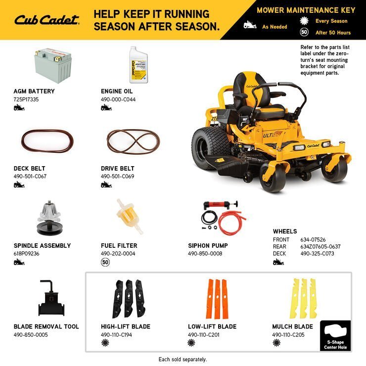 Cub Cadet Ultima ZT2 54″ 23HP Zero Turn Mower