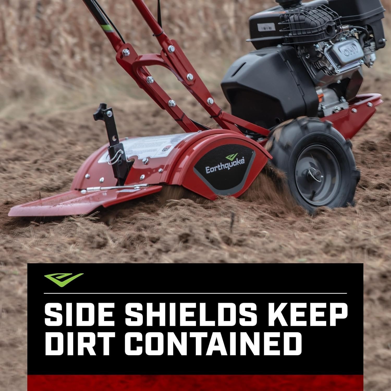 EARTHQUAKE Victory Rear Tine Tiller 209cc 4-Cycle Viper Engine Model 39381 Red/Black