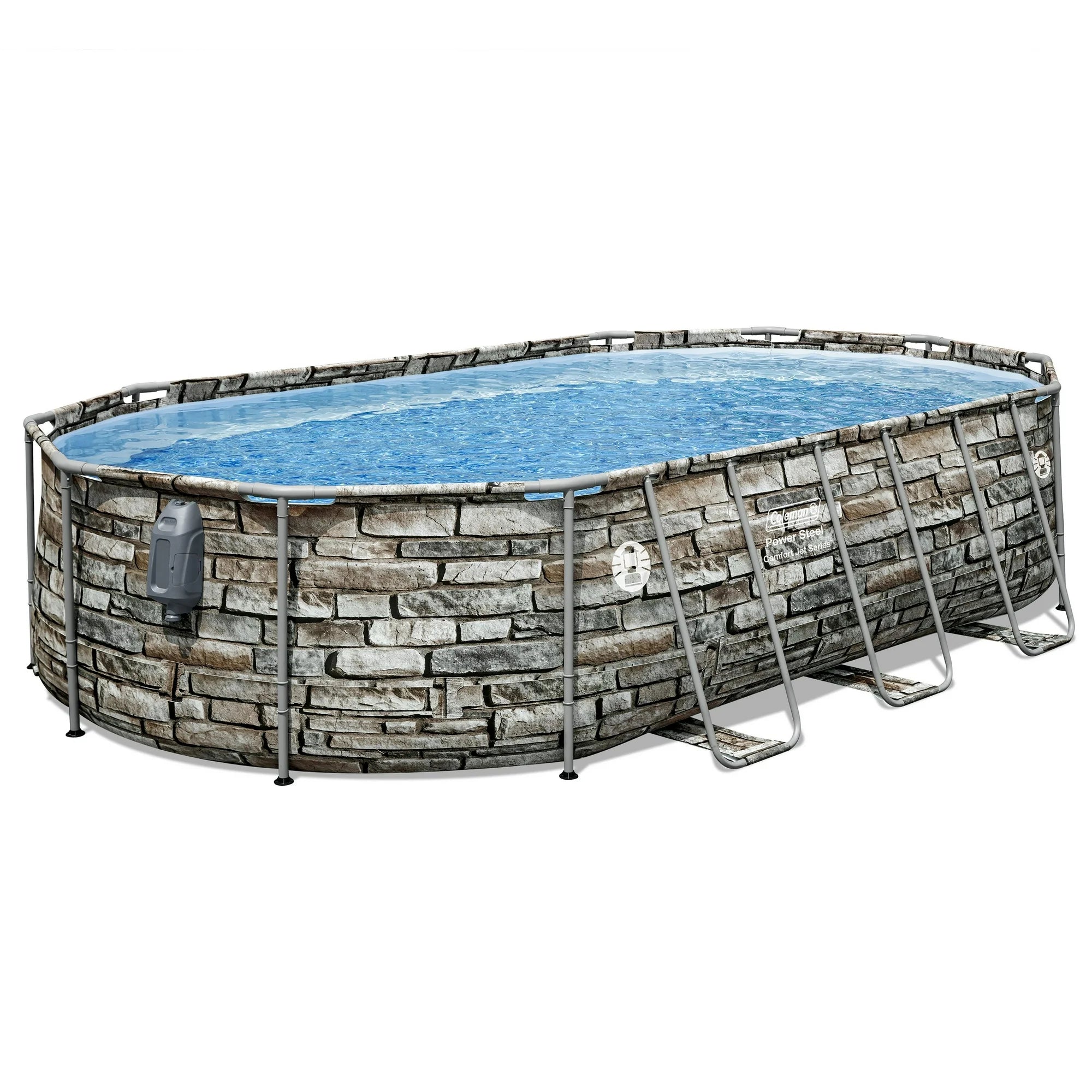 Coleman Power Steel 16′ x 10′ x 42″ Oval Above Ground Pool Set