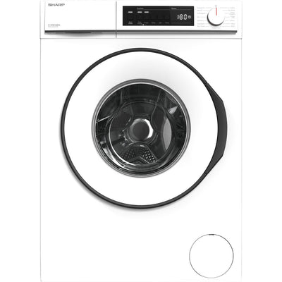 Sharp ES-NFB814BWNA-EN 8kg Washing Machine with 1400 rpm - White - A Rated