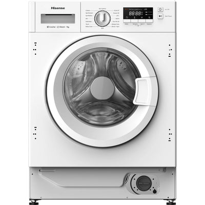 Hisense 3 Series WF3M741BWI Integrated 7kg Washing Machine with 1400 rpm - White - A Rated
