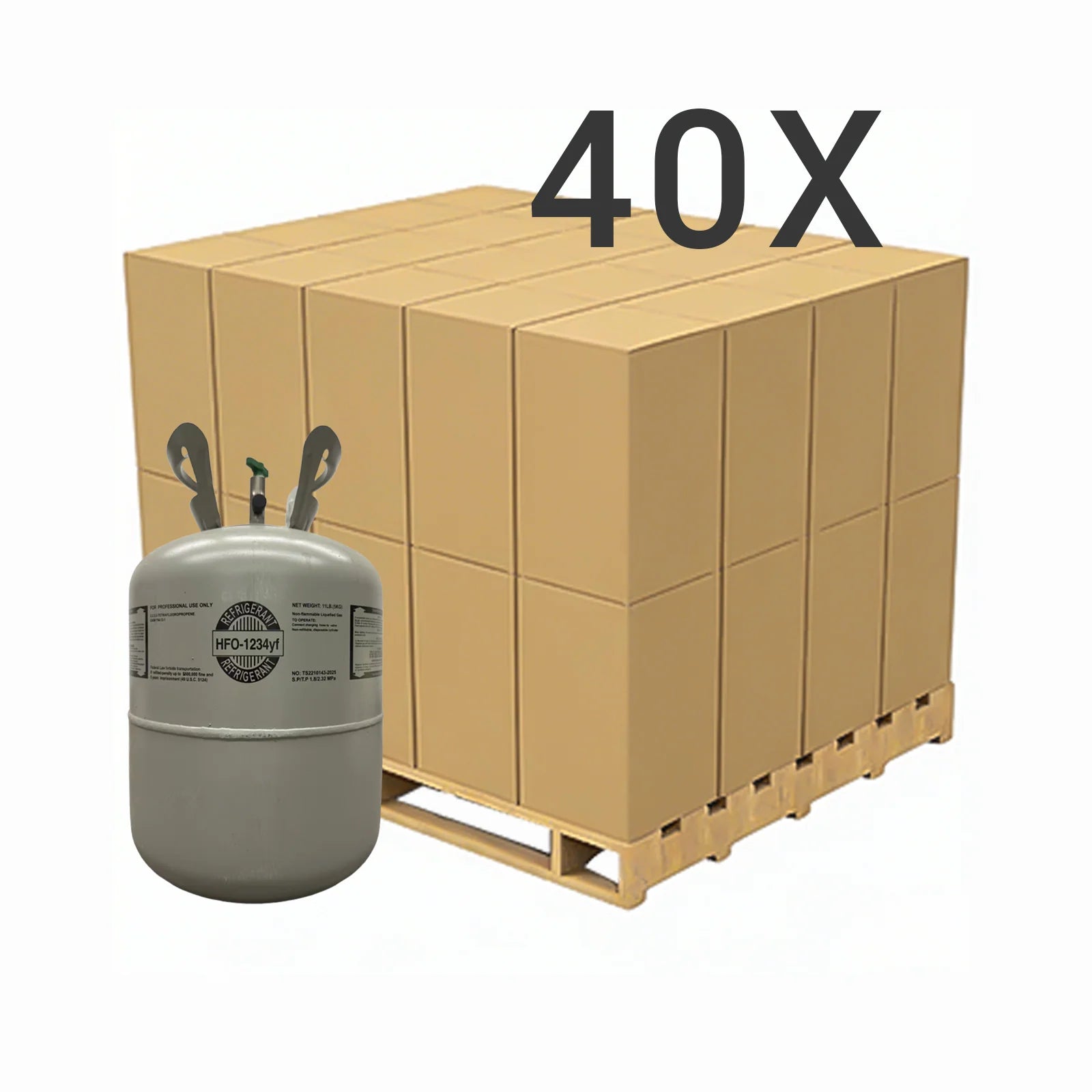 11 LB R1234yf Low-GWP Automotive AC Refrigerant