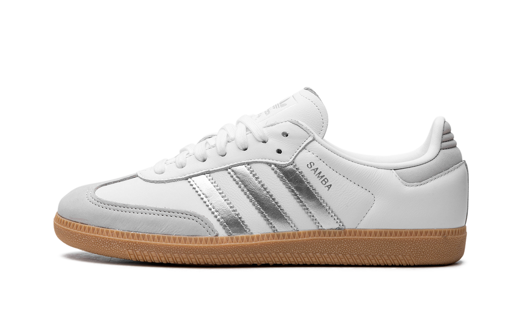 Samba White Silver Metallic Grey