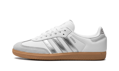 Samba White Silver Metallic Grey