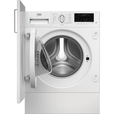 Beko RecycledTub® WTIK94121F Integrated 9kg WiFi Connected Washing Machine with 1400 rpm - White - A Rated
