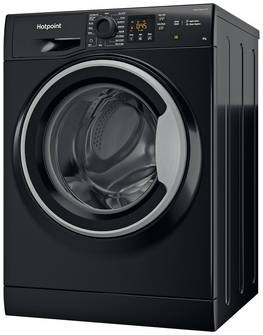 Hotpoint NSWM846BSUK 8KG 1400 Spin Washing Machine - Black