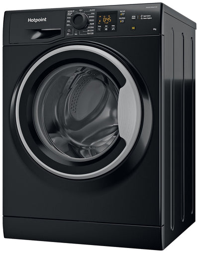 Hotpoint NSWM846BSUK 8KG 1400 Spin Washing Machine - Black