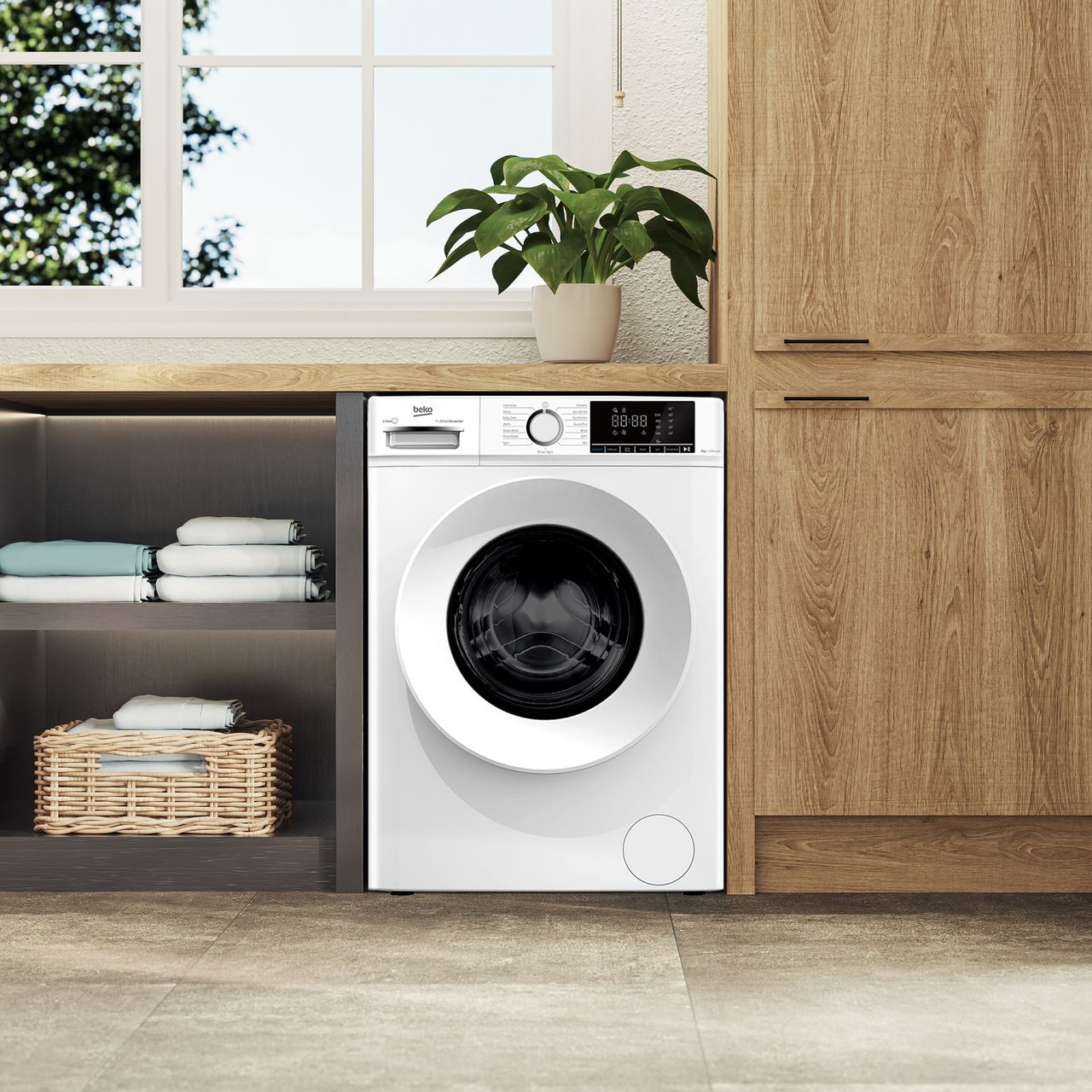 Beko BW1O3721W 7kg Washing Machine with 1200 rpm - White - A Rated