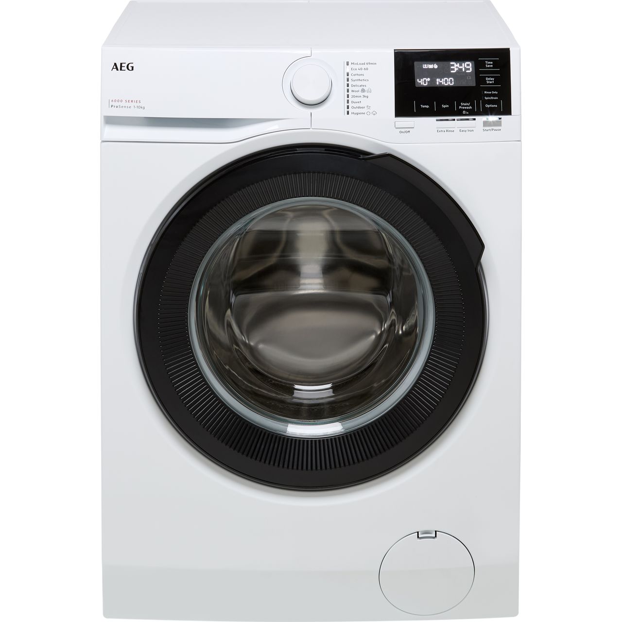 AEG 6000 ProSense® LFR61144B 10kg Washing Machine with 1400 rpm - White - A Rated