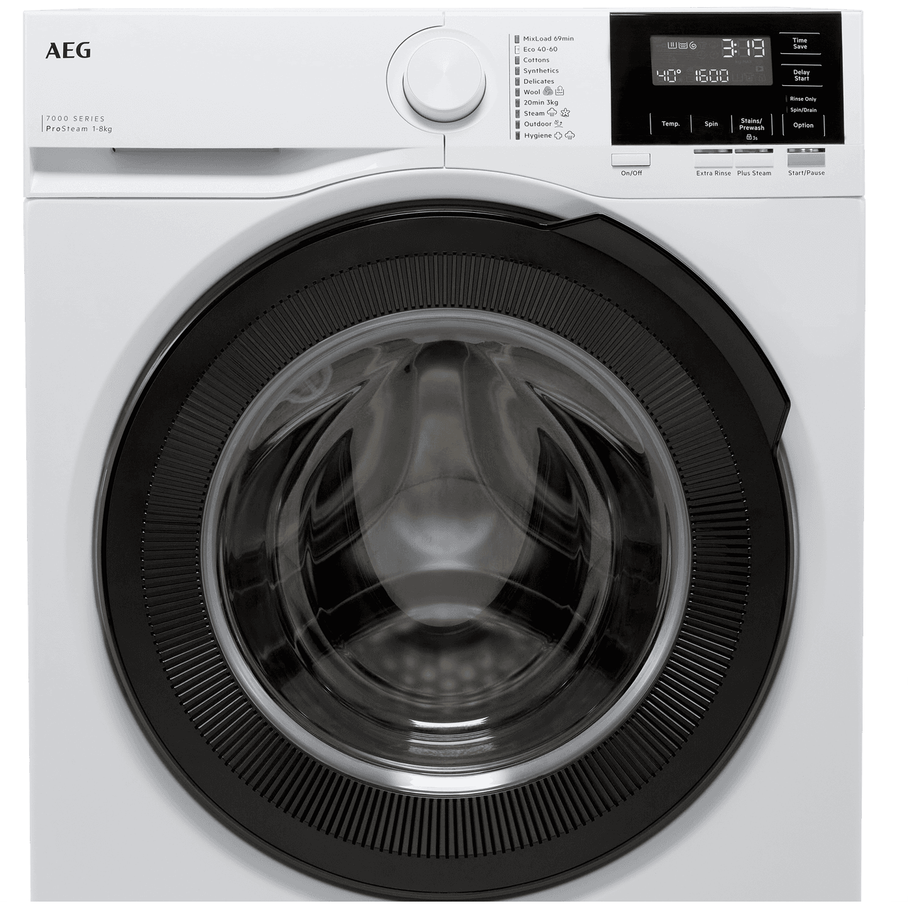 AEG ProSteam® Technology LFR71864B 8kg Washing Machine with 1600 rpm - White - A Rated