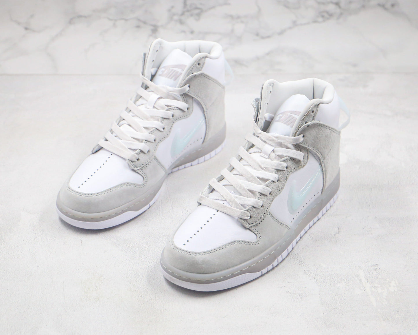 Dunk High White Slam Jam Pure Platinum