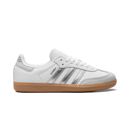 Samba White Silver Metallic Grey
