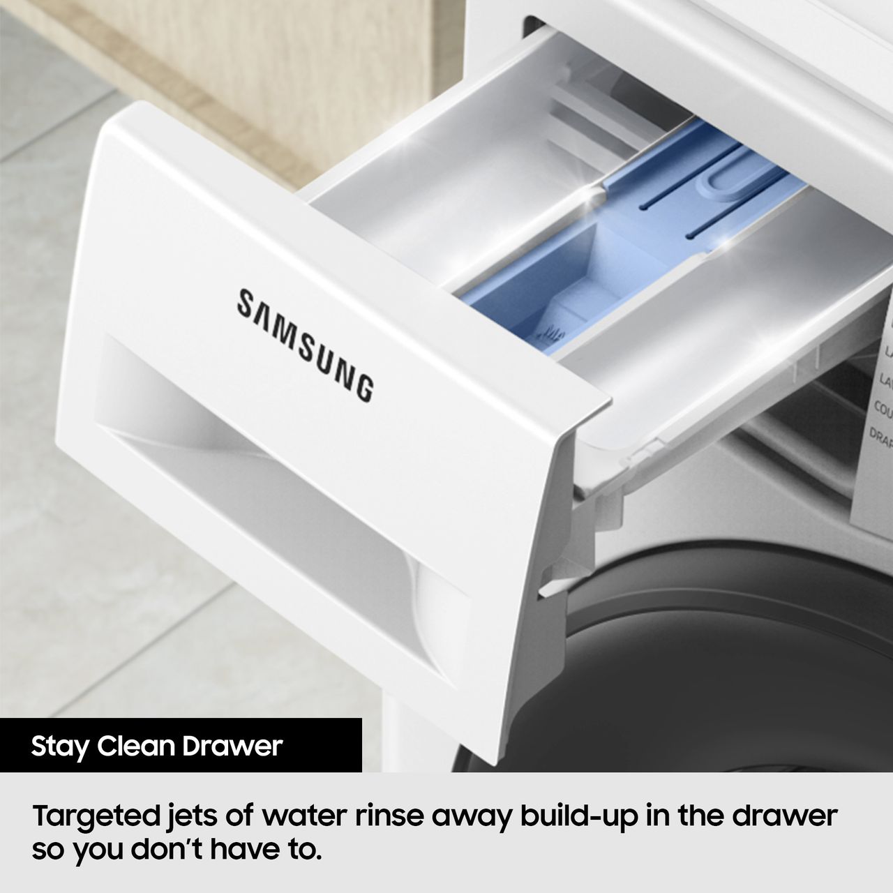 Samsung Series 5 AI Energy WW10FG5U34ABEU 10kg WiFi Connected Washing Machine with 1400 rpm - Black - A Rated