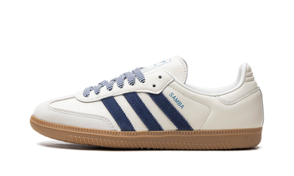 Samba White Off Dark Blue
