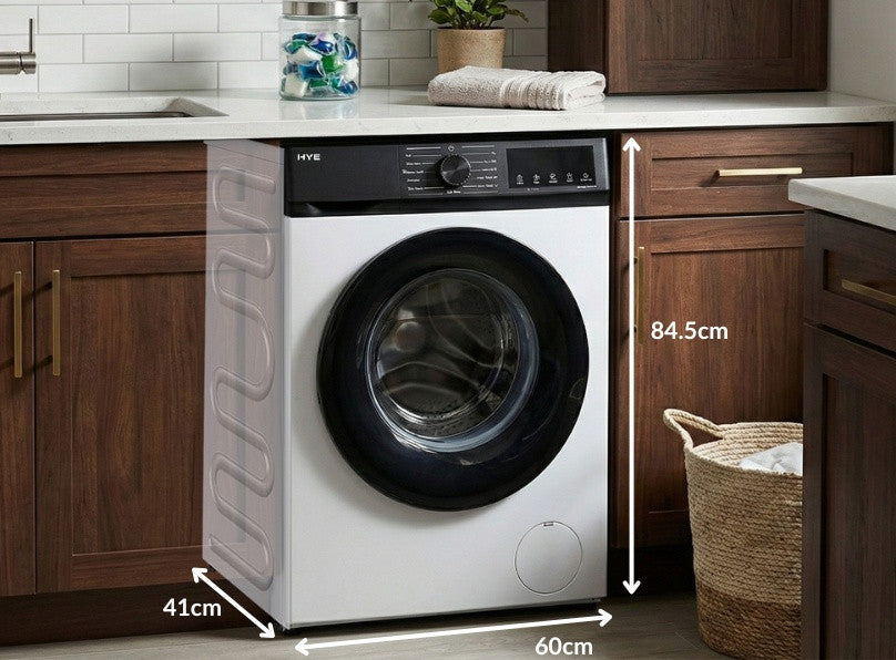 Freestanding Slimline Washing Machine – 7KG, 1200RPM | HYE