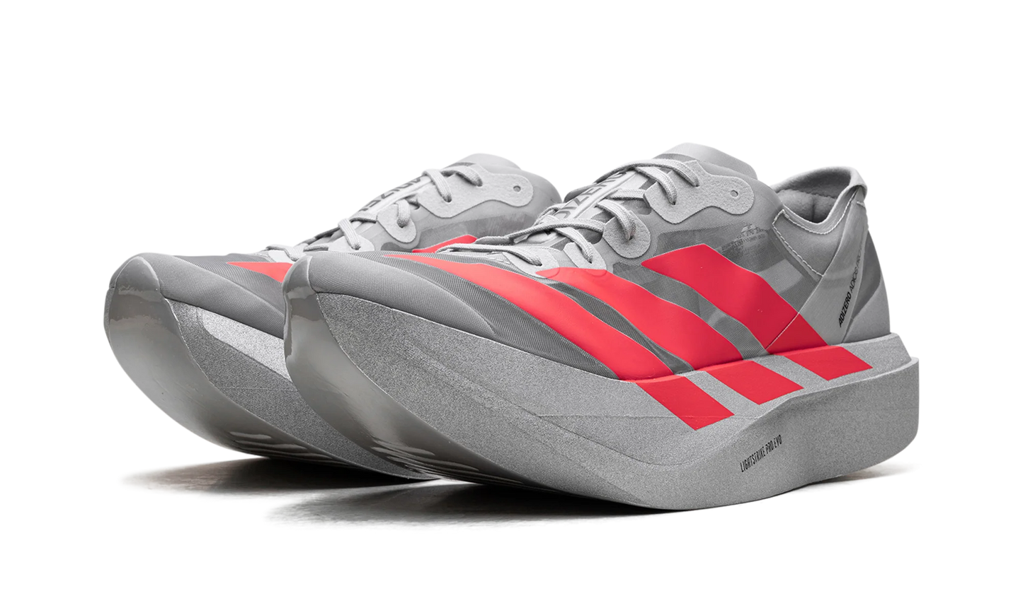 Grey Adizero Adios Pro EVO 2 "Silver Metallic/Lucid Red/Grey Two"