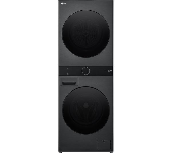 LG WashTower WT1210BBTN1 WiFi-enabled 12 kg Washer Dryer - Black