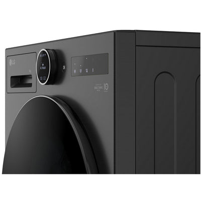 LG F4X7009TBB 9kg 1400 Spin AI Direct Drive Freestanding Washing Machine Black