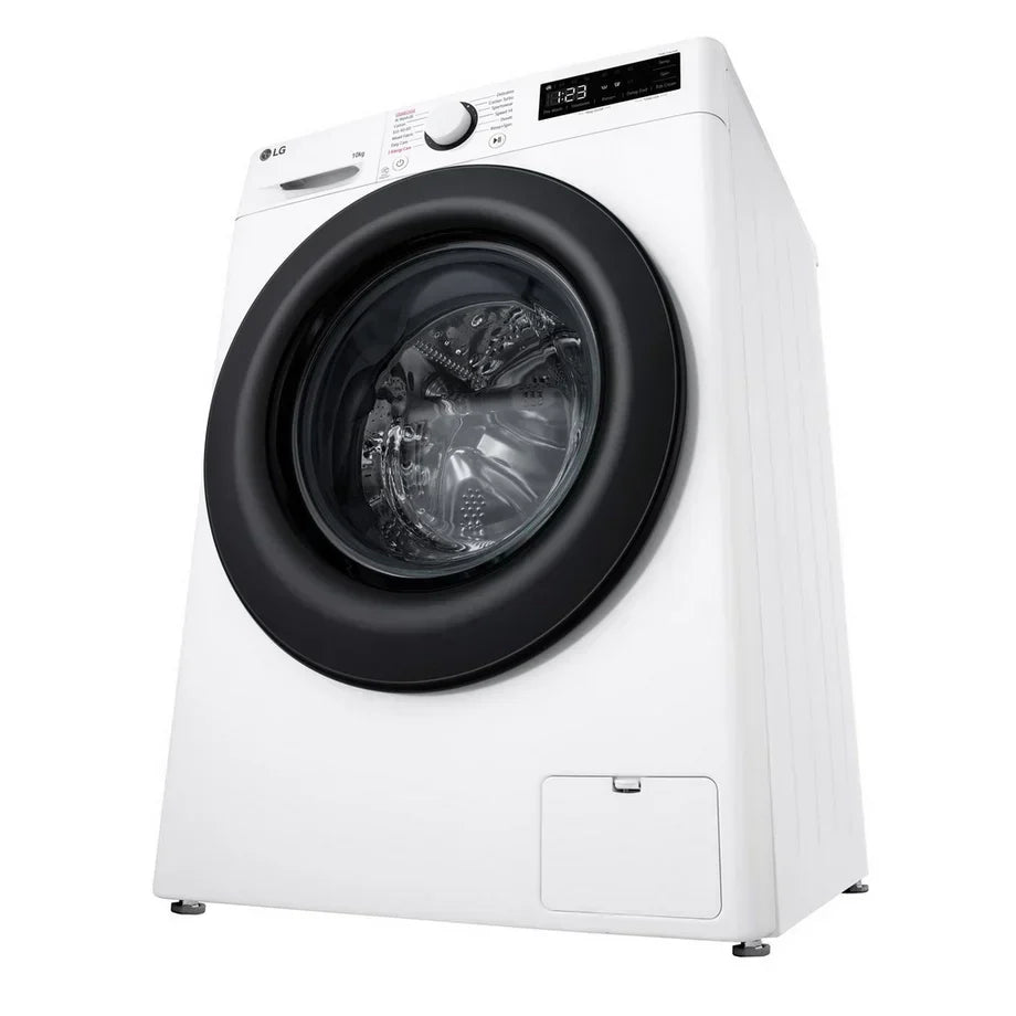 LG F4Y510WBLN1 10kg Steam 1400 Spin Freestanding Front Load Washing Machine White - A Rated