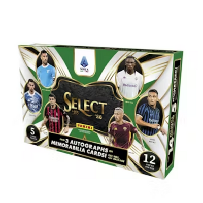 2025/26 Panini Select Serie A Soccer Hobby 12 Box Case