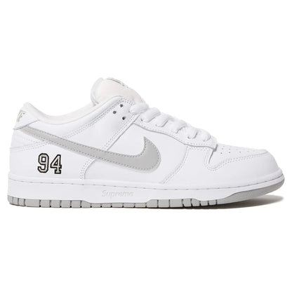 Dunk Low White Supreme x SB