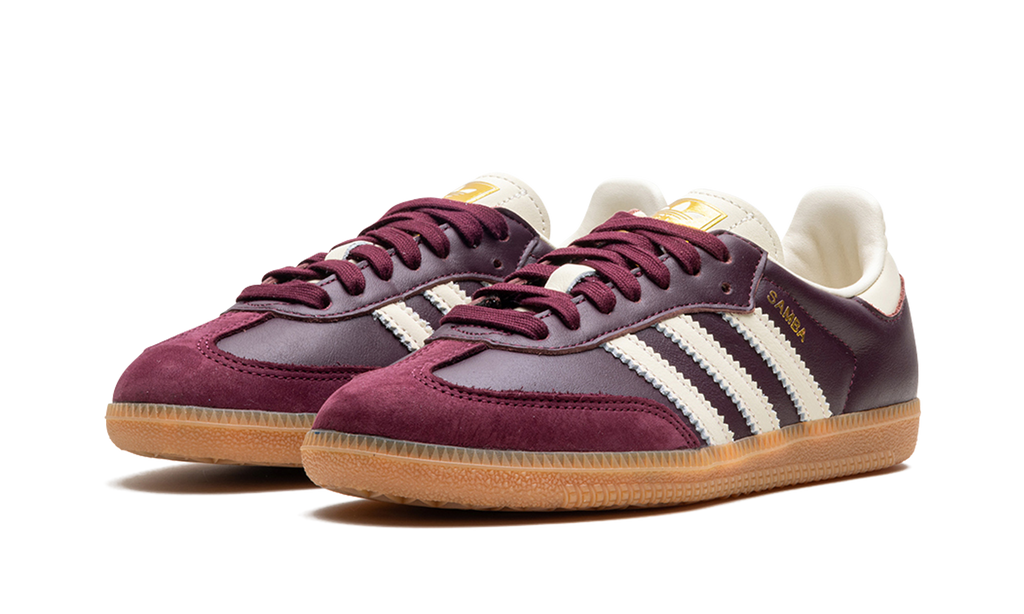 Samba Cream White Maroon Cream White
