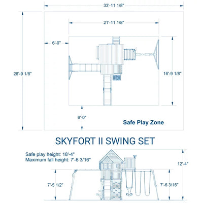 Backyard Discovery Skyfort II Swing Set