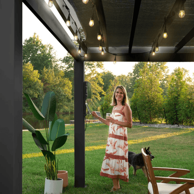 Backyard Discovery Trenton 4.9m x 3.7m Modern Steel Pergola