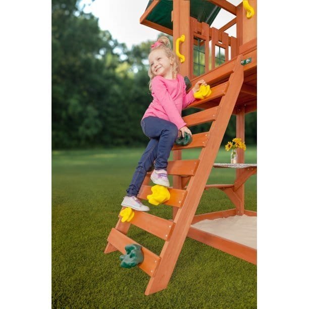 Creative Cedar Designs Cedar Cottage Wooden Swing Set