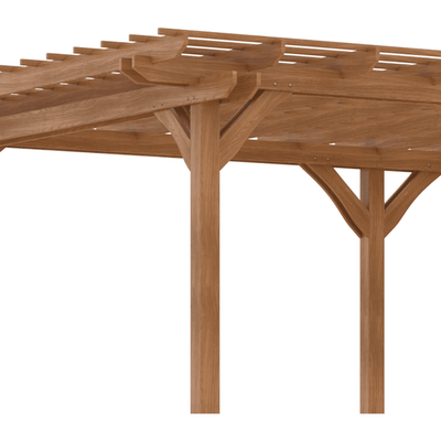 Outsunny 12′ x 20′ DIY Deck Outdoor Wood Pergola