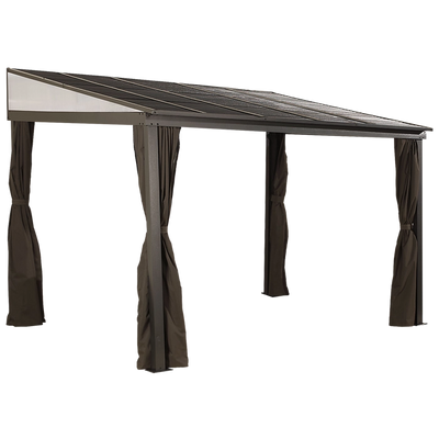 Sojag 500-9165470 10 x 12 ft. Portland No. 53 Wall Gazebo Steel Roof