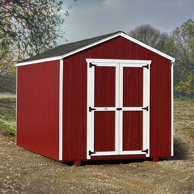 Home shed Little Cottage Co Value Gable Wood Shed Kit Blaze 32 In.