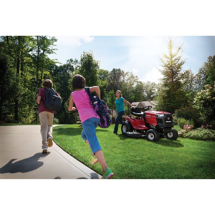 Pony® 42 Riding Lawn Mower  twin-blade deck and a 500cc