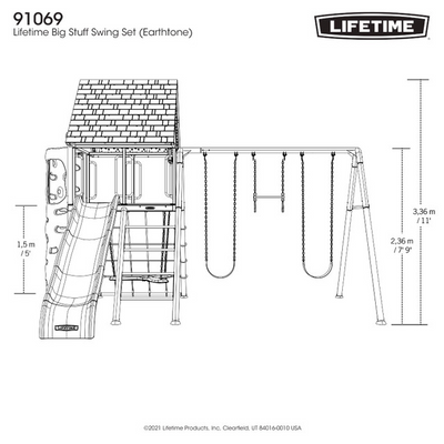 Lifetime Big Stuff Swing Set