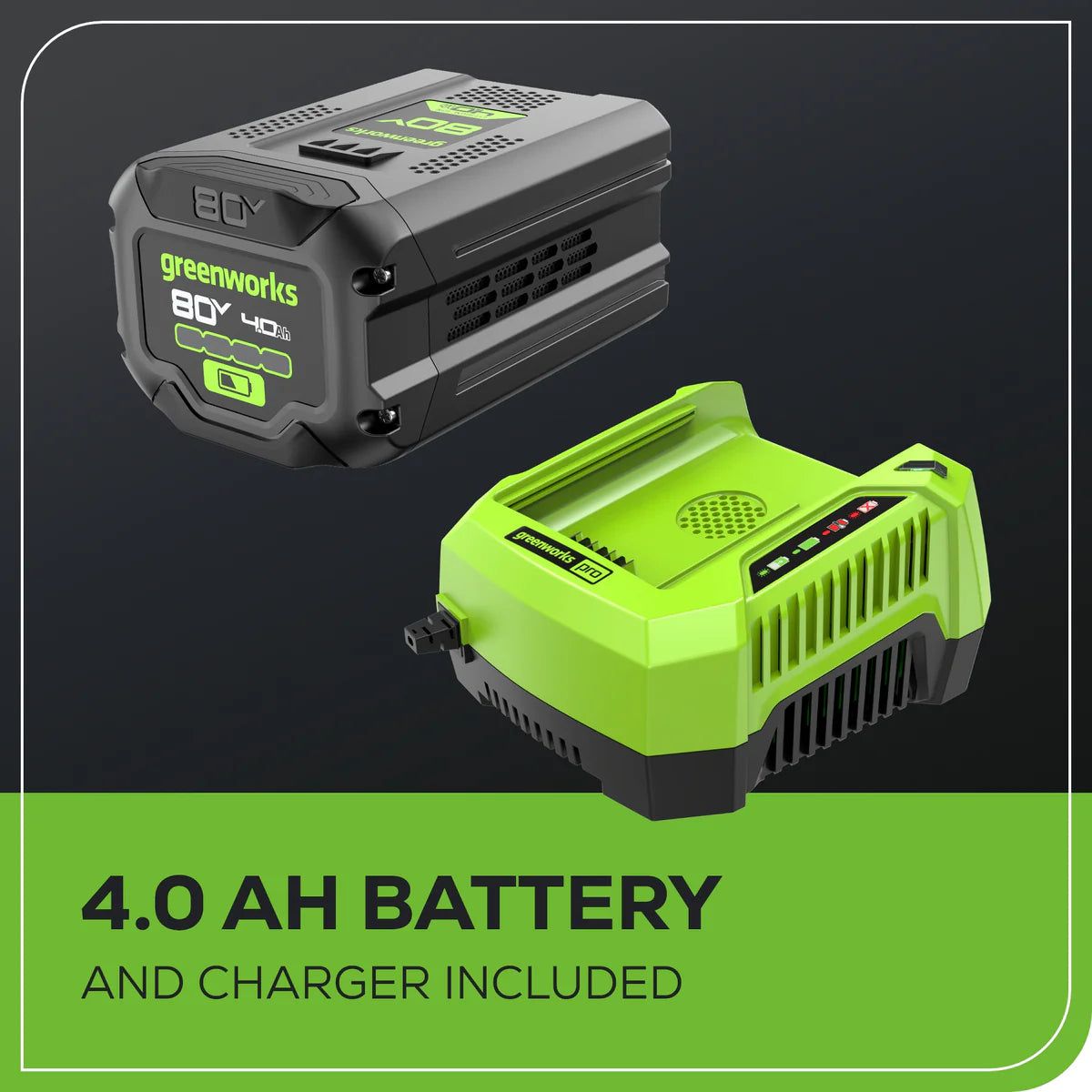 Greenworks 80V 21″ Cordless Battery Brushless Self-Propelled Mower 3pc Combo Kit