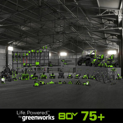 Greenworks 80V 21″ Cordless Battery Brushless Self-Propelled Mower 3pc Combo Kit