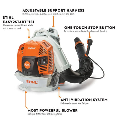 STIHL Magnum BR 800 X 239 mph 912 CFM Gas Backpack Leaf Blower