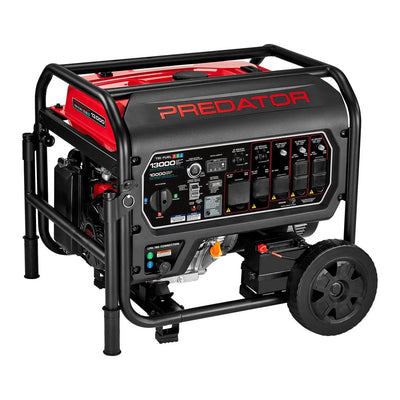 PREDATOR 13,000 Watt Tri-Fuel Portable Generator with Remote Start and CO SECURE Technology, 49-State Compliant