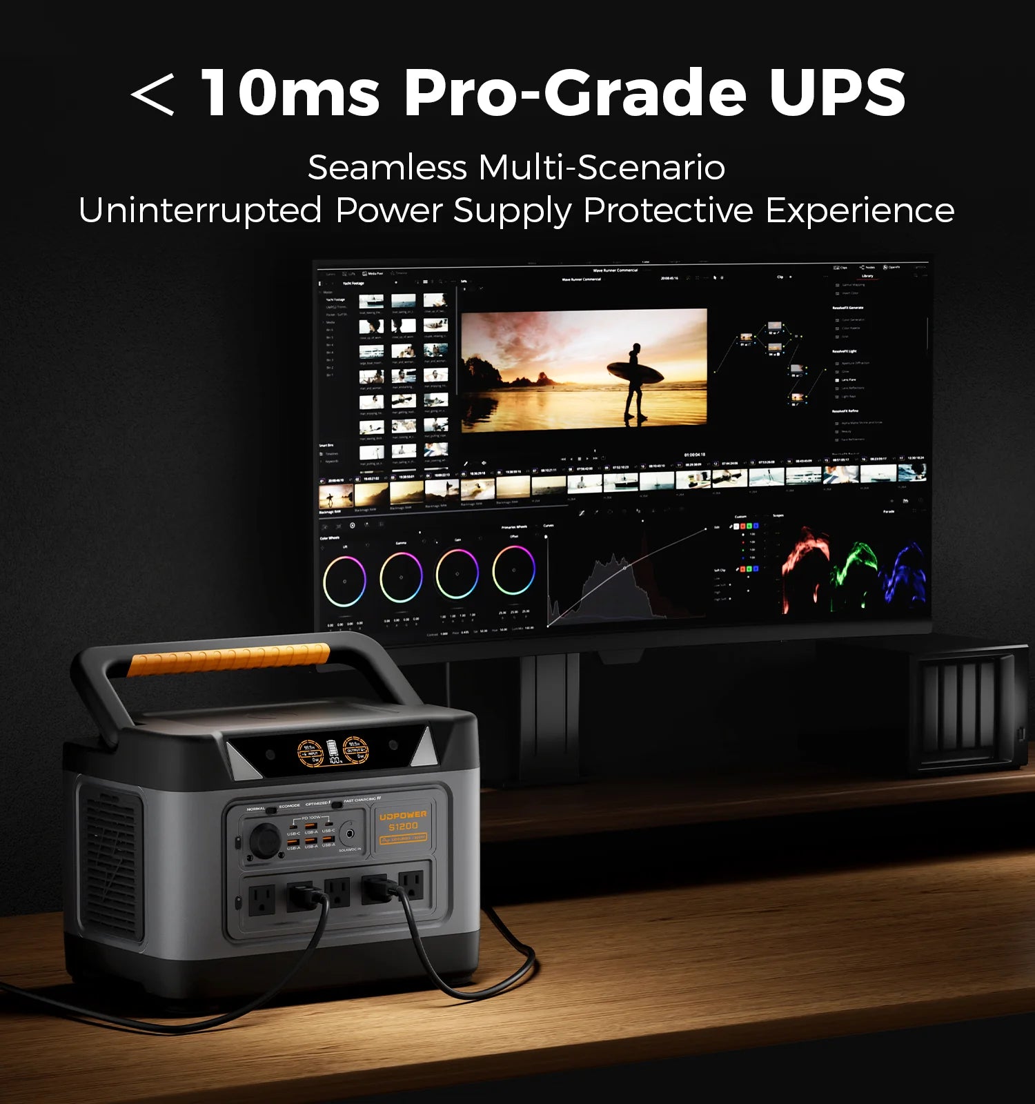 UDPOWER S1200 Portable Power Station – 1190Wh | 1800W Surge