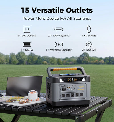 UDPOWER S1200 Portable Power Station – 1190Wh | 1800W Surge