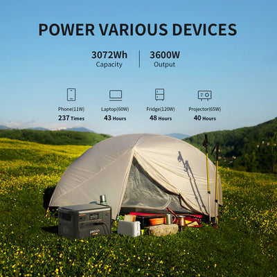 PECRON F3000LFP Portable Power Station 3600W 3072Wh